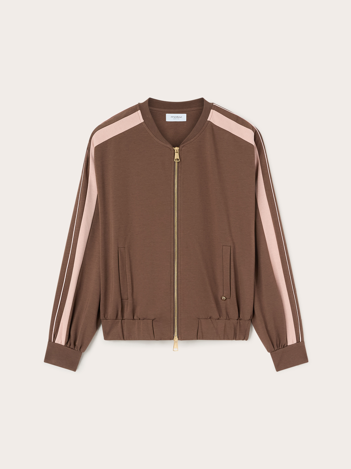 Open sweatshirt with zip and raglan sleeves image number 4