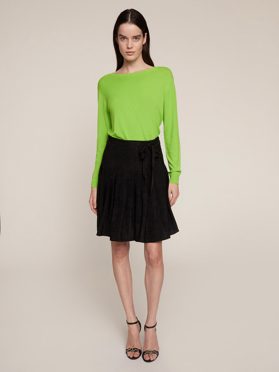 Motivi Gonna corta jacquard fantasia Double Love Donna