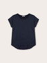 Two-material T-shirt image number 4