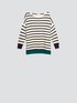 Striped knit pullover image number 3