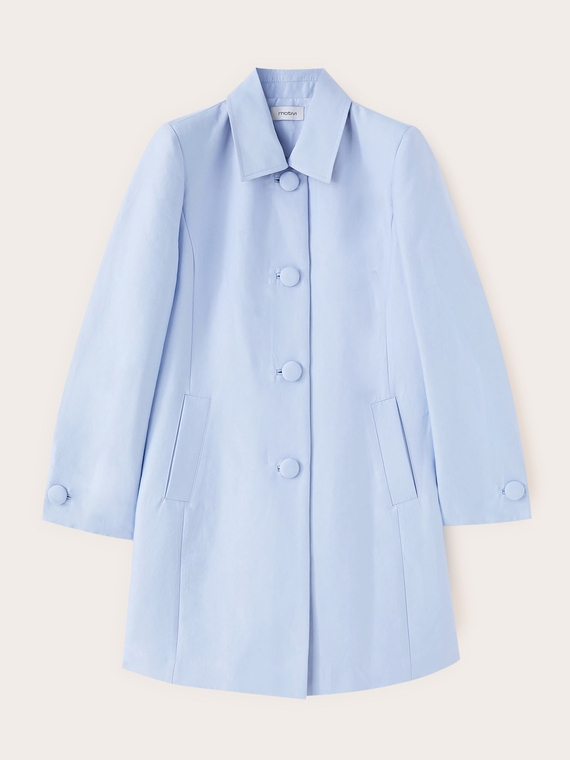 Mantel aus Baumwollsatin