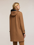 Cappotto in panno misto lana con inserti image number 1