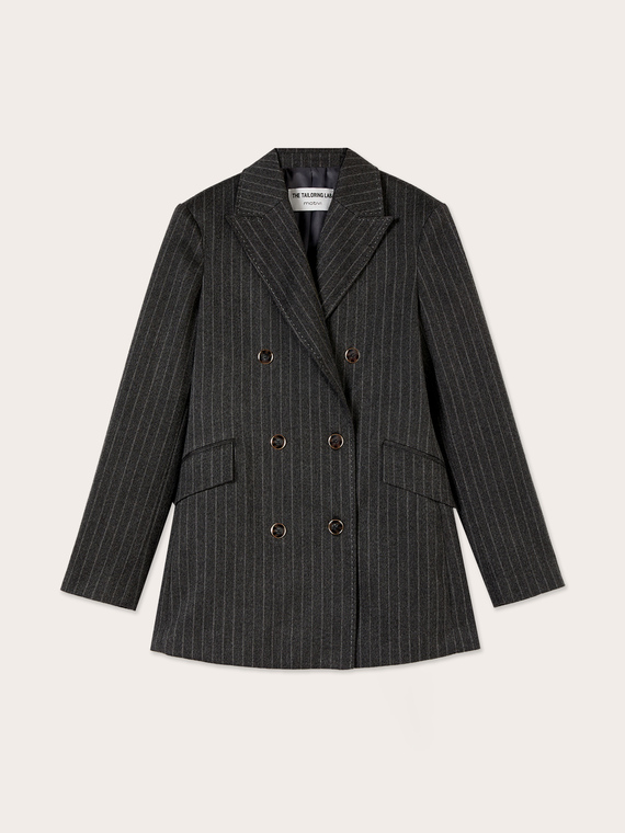 Zweireihiger Blazer mit Nadelstreifen The Tailoring Lab