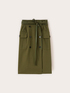 Cargo skirt with belt image number 4