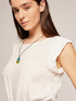 Blusa fluida in viscosa image number 2