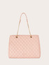 Quilted faux leather Shopping bag image number 1