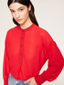 Flowing blouse with keyhole feature image number 2