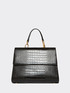 Croc embossed split pleat Iconic bag image number 2