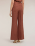 Pantalon flare en m&eacute;lange de lin image number 1