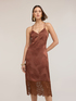 Etuikleid aus Jacquard-Satin mit Spitze image number 2
