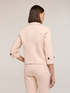 Three-quarter sleeve cotton blend jacket image number 1