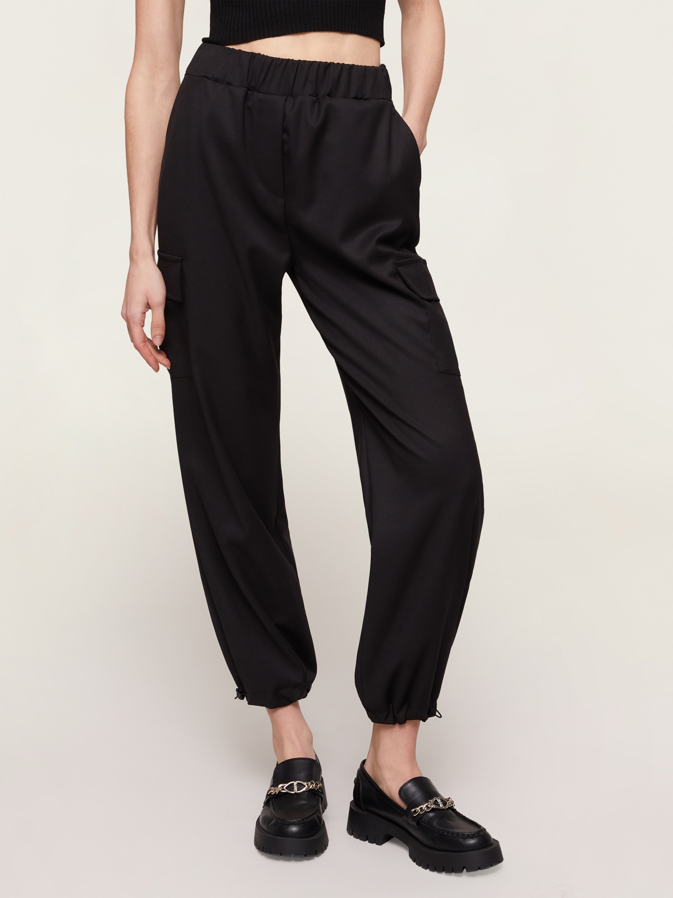 Pantaloni cargo fluidi image number 0