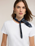 T-shirt with paisley scarf at the neck image number 3