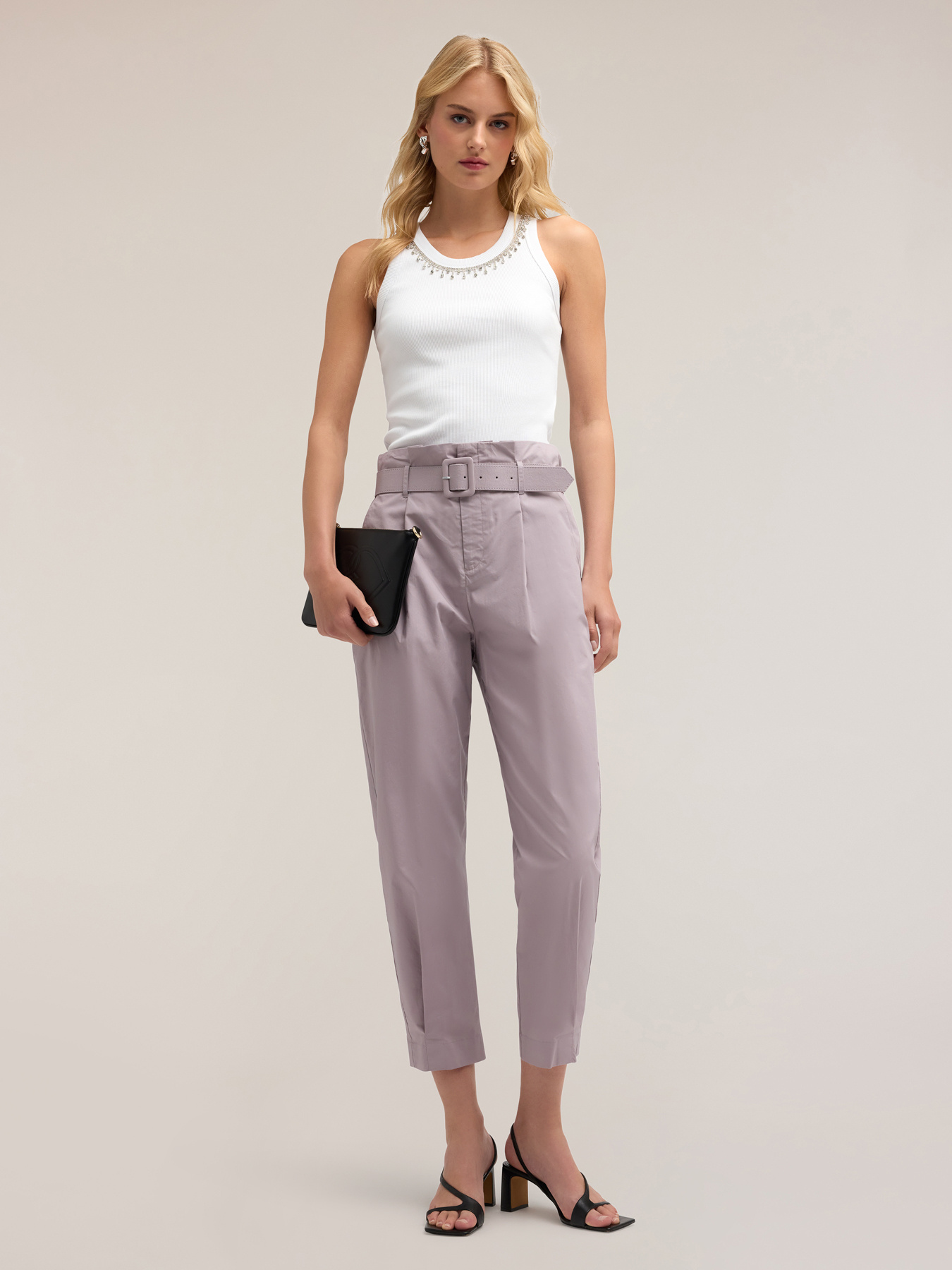 Tank top con frange crystal image number 2