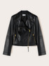 Bikerjacke mit goldenen Rei&szlig;verschl&uuml;ssen image number 4
