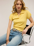 Viscose blend knit polo image number 1