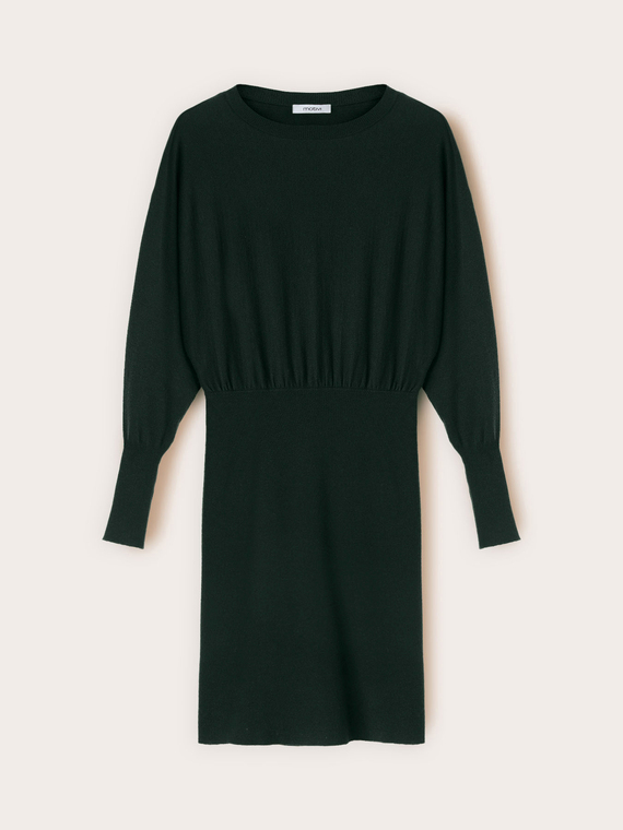 Rochie din tricotaj cu m&acirc;neci kimono
