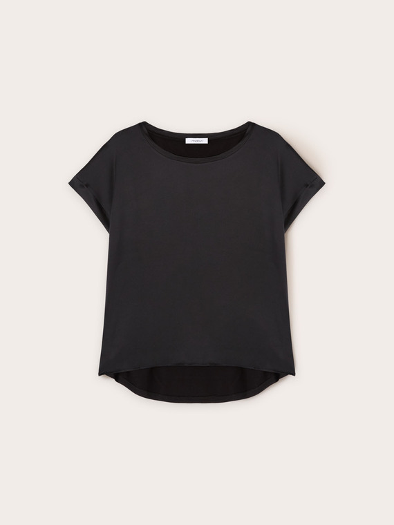 Tricou din două materiale