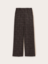 Pantalon palazzo teint en fil image number 4