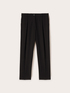 Regular fit trousers in crepe fabric image number 3