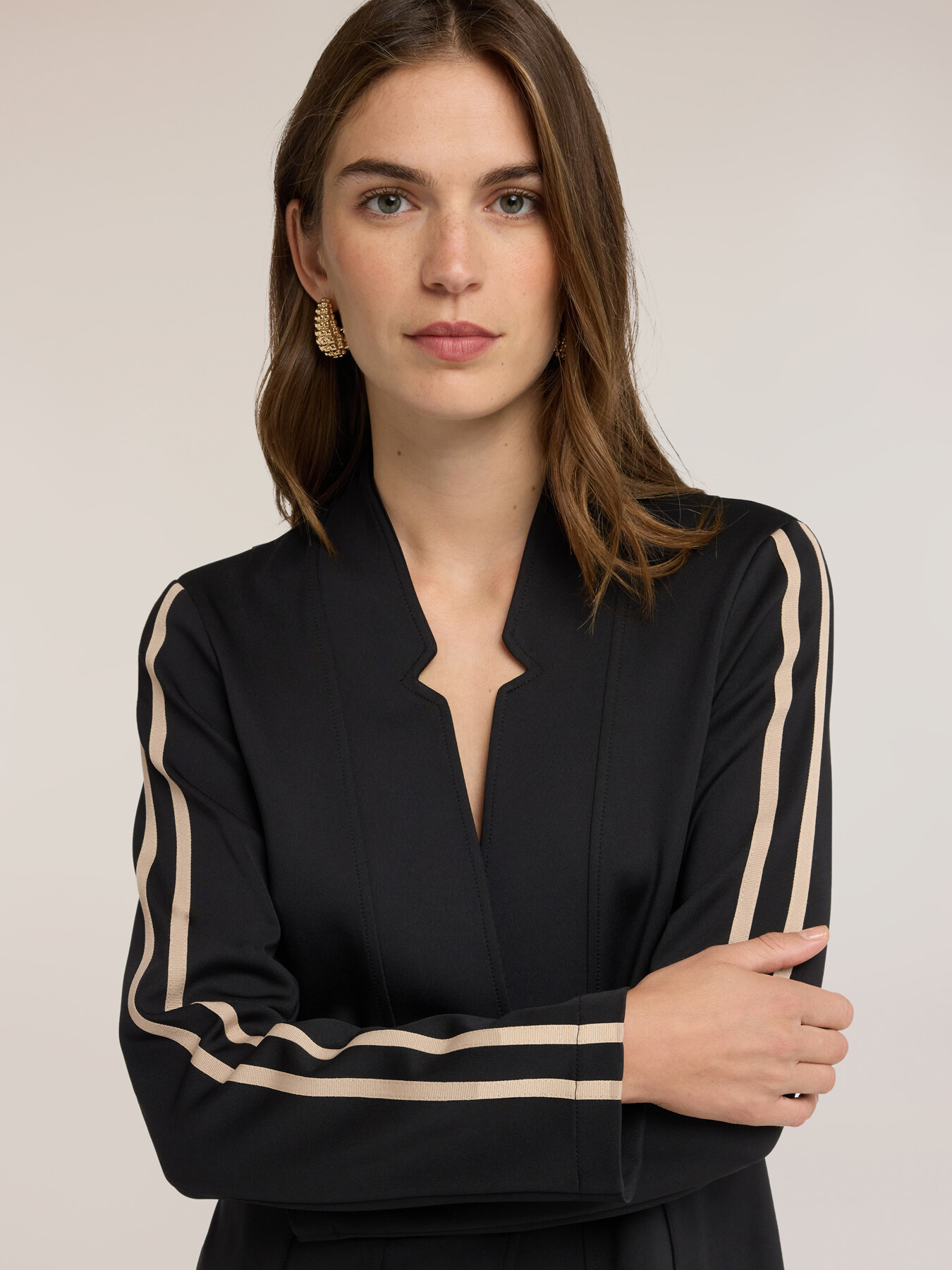 Scuba blazer with contrasting band image number 3