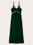 Smooth velvet and lace lingerie dress image number 4