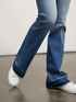 Flared jeans with frayed hem image number 2