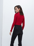 Pullover mit kontrastfarbener Schleife image number 1