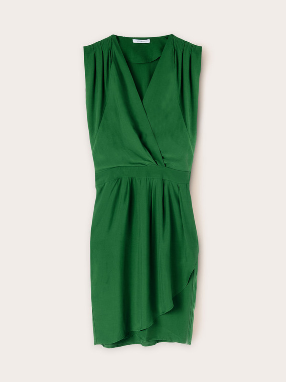 Wrap dress in viscose