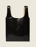 Snakeskin print faux-leather tote bag image number 2