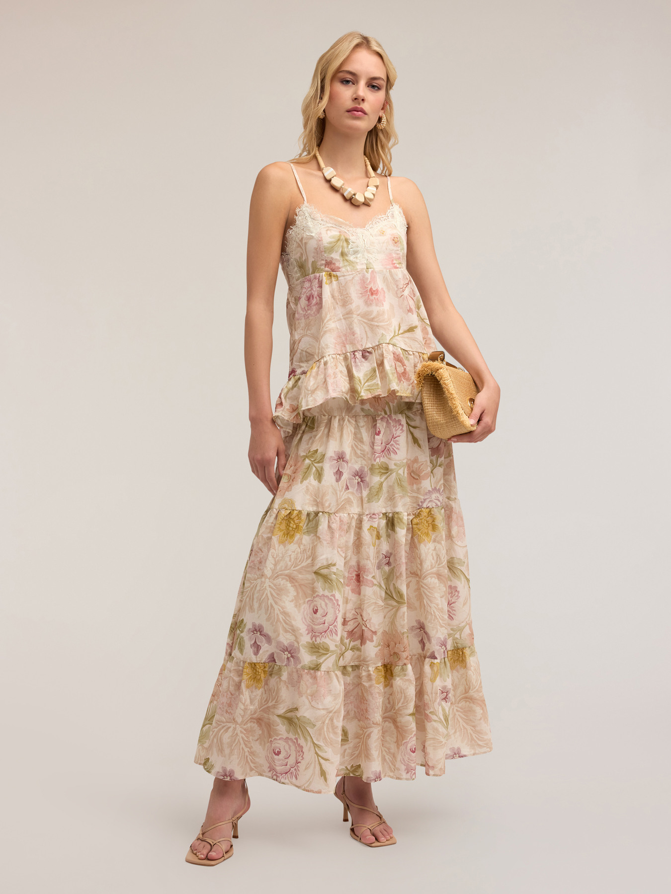 Top in mussola di cotone fantasia floreale image number 2