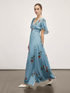 Langes Kleid mit Blumenmuster image number 3