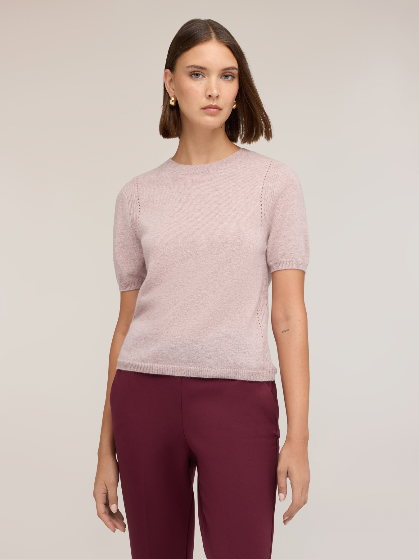 Pullover aus Kaschmir mit Ajourmuster image number 0