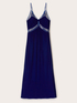 Smooth velvet and lace lingerie dress image number 4