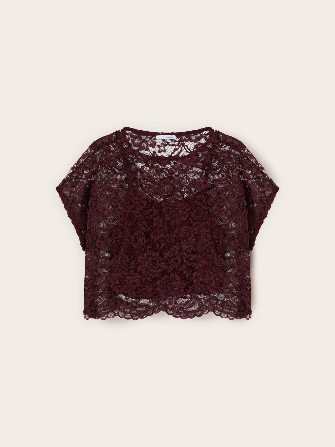 Short lace blouse image number 4