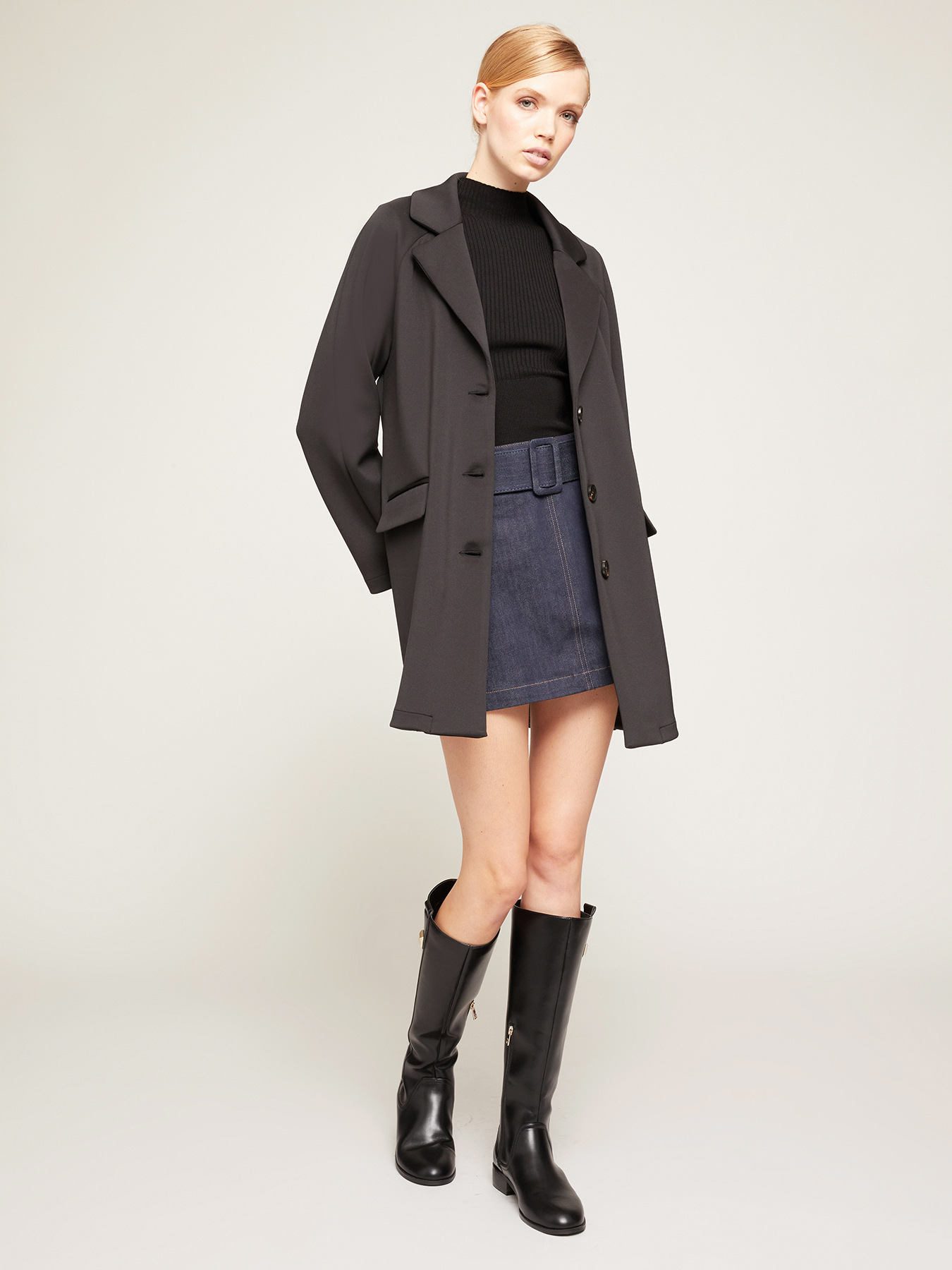 Cappotto over monopetto in neoprene image number 0