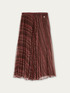 Midi pleated skirt with geometric pattern image number 3
