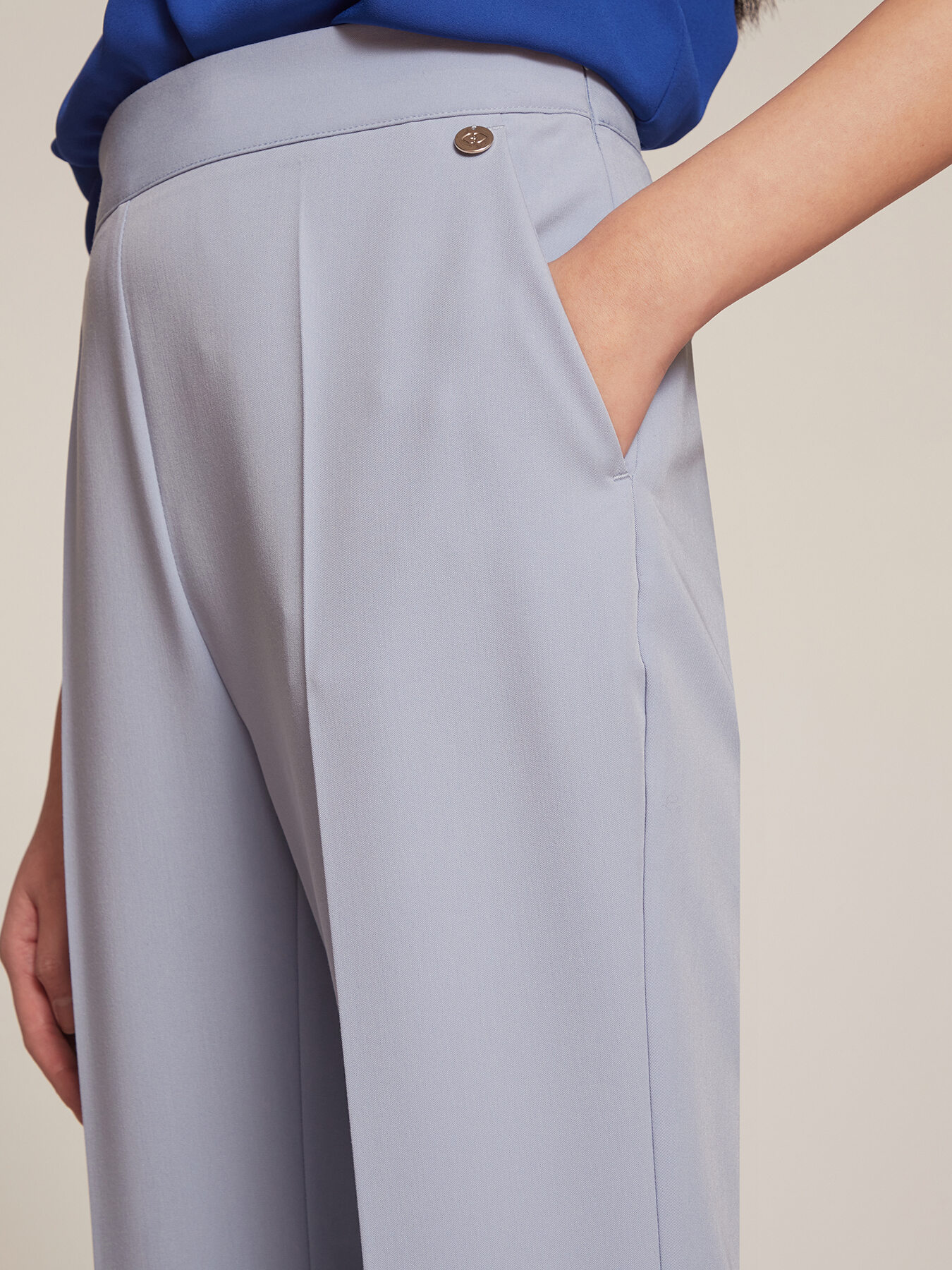 Flowing palazzo trousers image number 2