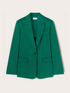 Single-breasted linen blend blazer image number 4
