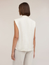 Satin blouse with mandarin collar image number 1