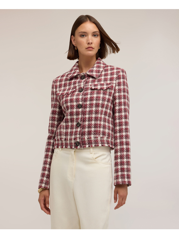 Short Chanel jacket in structured tweed