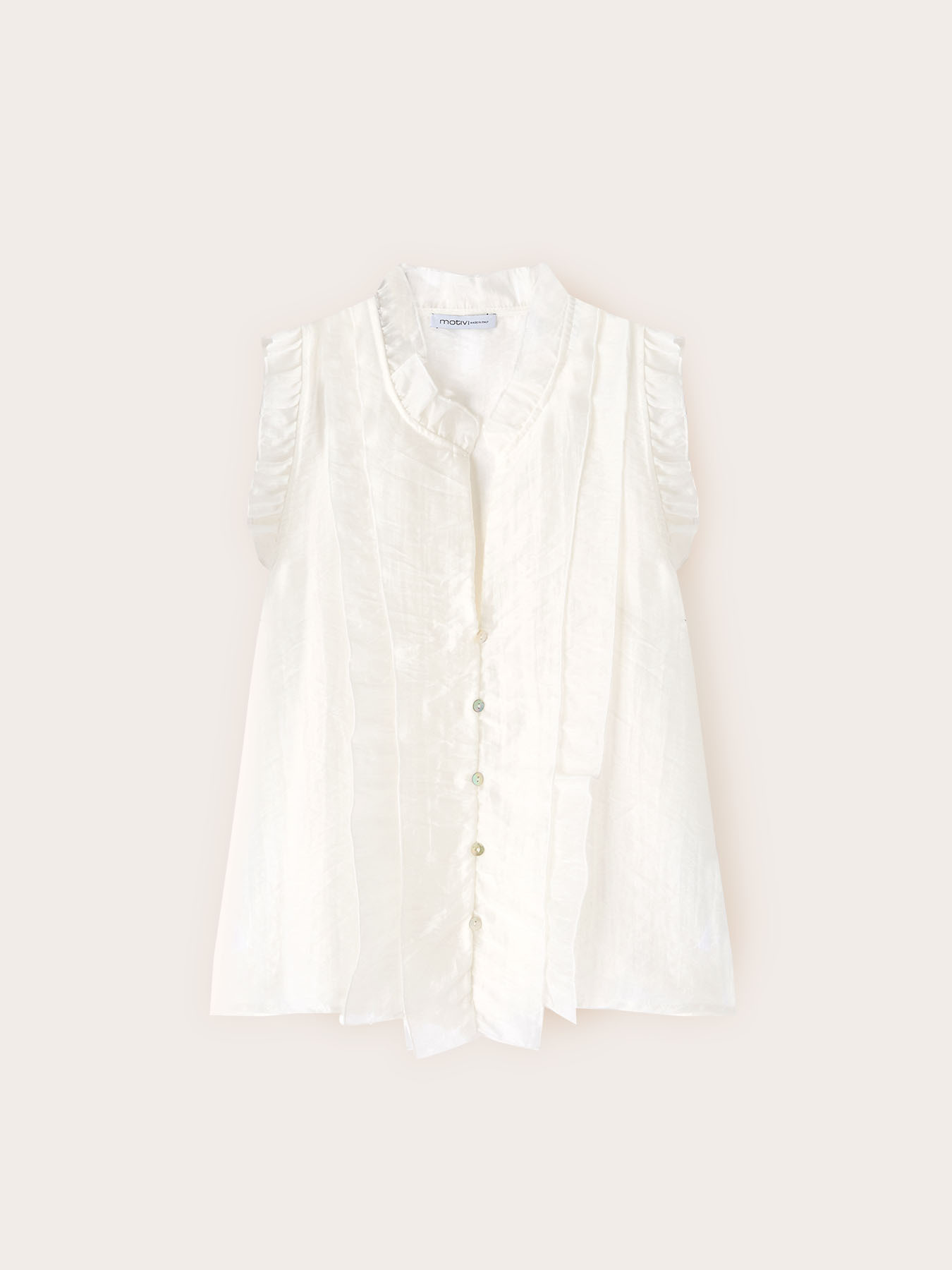 Muslin blouse with ruffles image number 4
