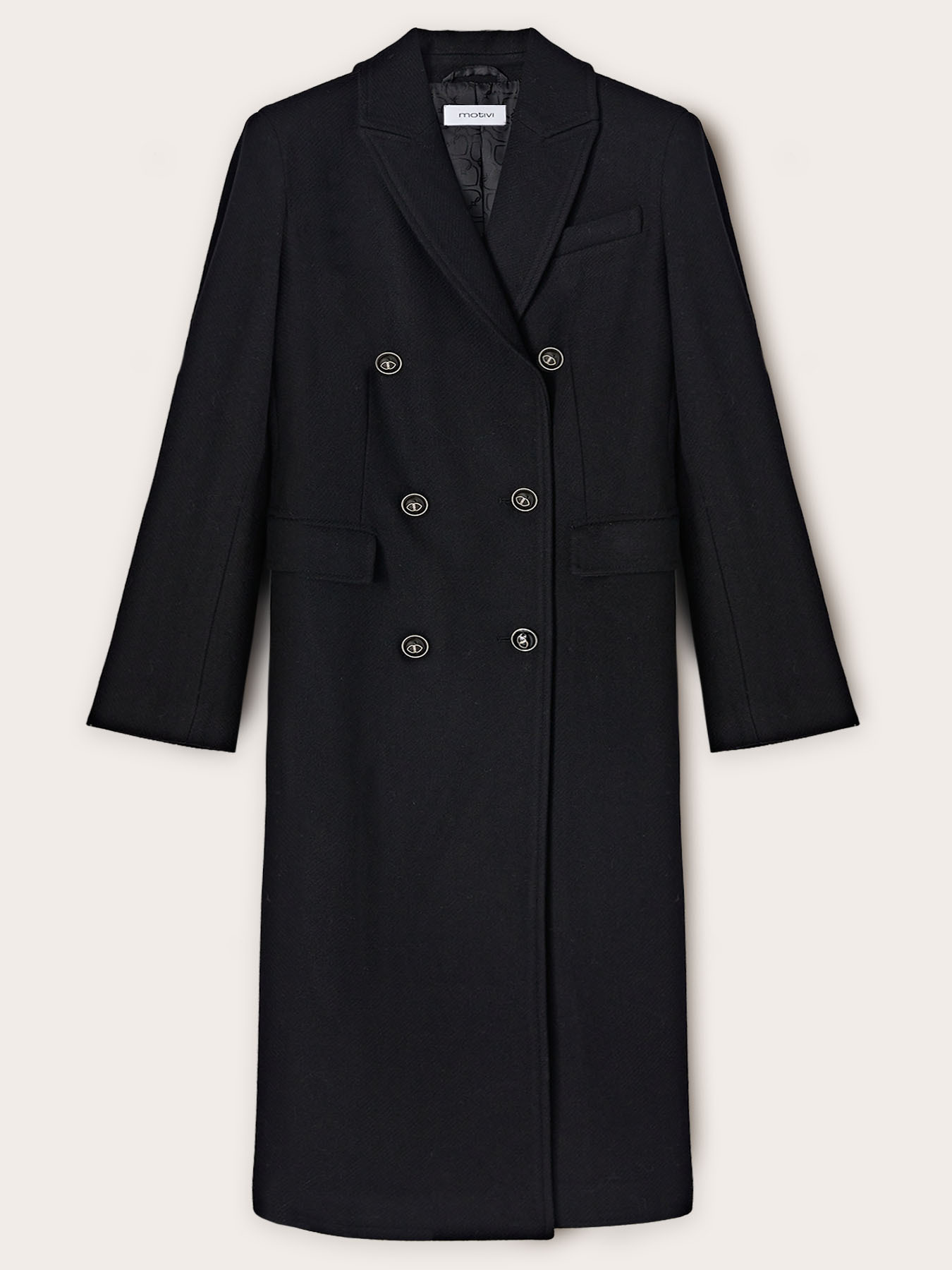 Double-breasted cloth coat image number 4