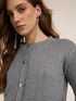 Cropped Strickjacke mit Strass image number 2
