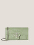 New Wallet Bag en simili-cuir imprim&eacute; croco brillant image number 0