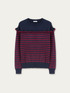 Striped sweater with yoke feature image number 3