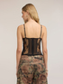 Top bustier in pizzo con trasparenze image number 1