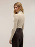 Pull col roul&eacute; fin &agrave; c&ocirc;tes lurex image number 1