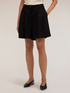 High-waisted linen blend shorts with pleats image number 0