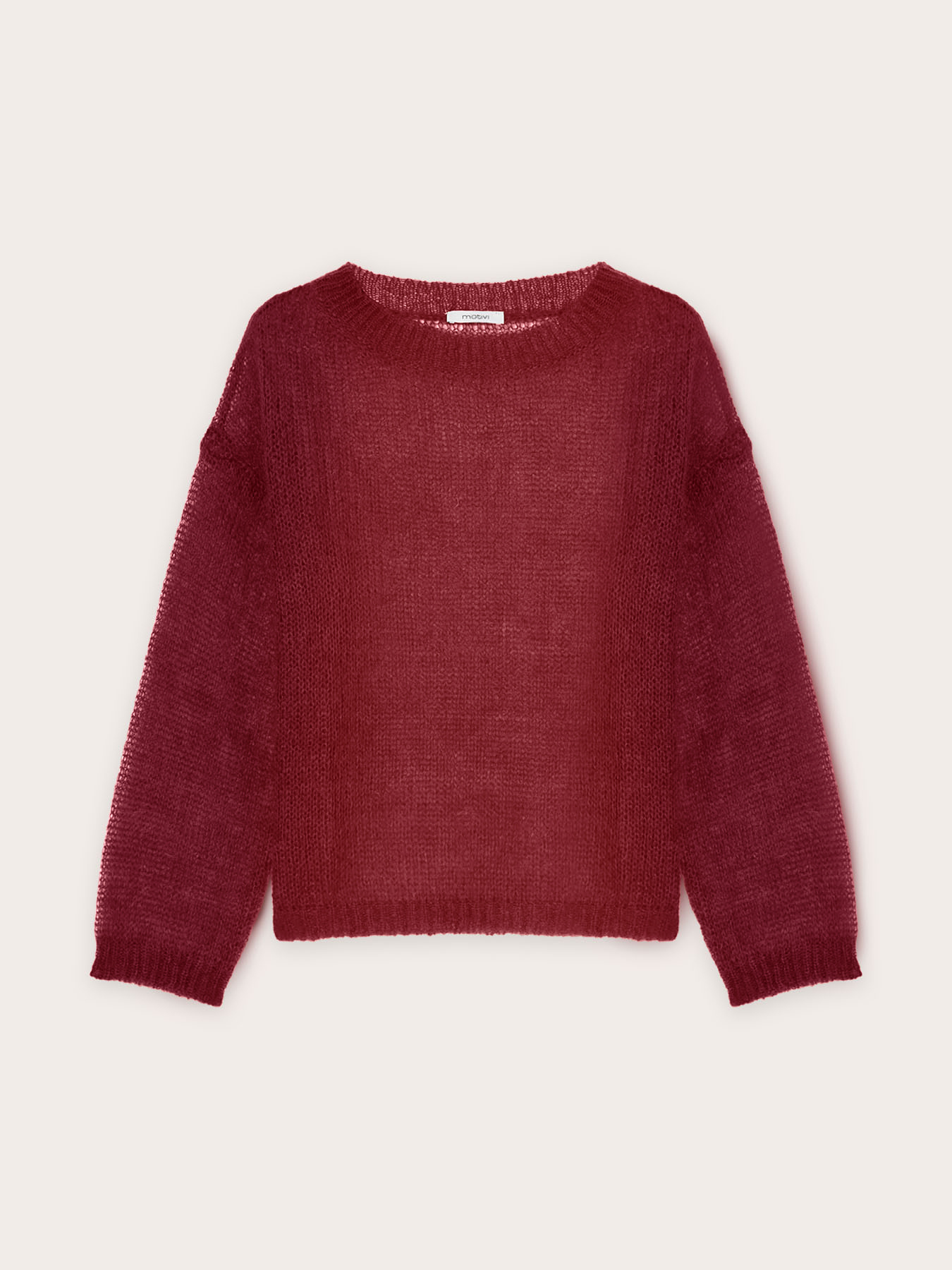 Mohair-Pullover mit rundem Ausschnitt image number 4